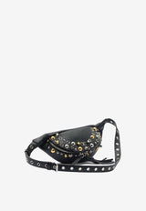 Valentino Nellcote Fanny Pack Embellished Belt Bag Black 7Y2B0R39MJL0NO_11a3fc0c-6a47-4f21-9b20-bc23e9b53d7a