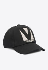 Valentino Baseball Cap with Embroidered-Logo Black 7Y2HDA41WGJ0NA_82728