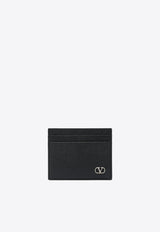 Valentino VLogo Signature Cardholder in Grained Leather Black 7Y2P0AP4UAG0NO_767de74f-f7e3-4054-a04c-8714b3fa6510