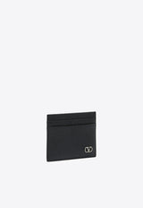 Valentino VLogo Signature Cardholder in Grained Leather Black 7Y2P0AP4UAG0NO_767de74f-f7e3-4054-a04c-8714b3fa6510