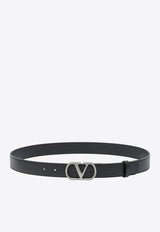 Valentino VLogo Signature Leather Belt Black 7Y2T0SM3UPC0NO_98065ce4-a237-4098-a54b-2d2cfbb182bb