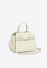 Mini Milano Leather Top Handle Bag