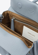 Zanellato Small Dotta Hammered Leather Top Handle Bag Light Blue DOTTA CENTAURO S0687501120000Z0611_8d46ed58-00a7-4785-970e-78b648355834