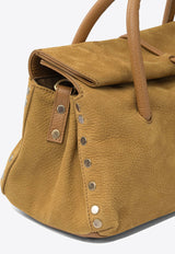 Zanellato Small Dotta Nubuck Leather Top Handle Bag Brown DOTTA JONES S0691200070000Z0250_bcbad323-8e86-4585-bb24-7b58af042773
