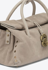Zanellato Small Dotta Nubuck Leather Top Handle Bag Beige DOTTA JONES S0691200070000Z0335_c6425e1b-a7d5-4e5c-8278-2b2b3ab9ca3f