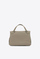 Zanellato Small Postina Tumbled Leather Shoulder Bag Taupe POSTINA DAILY S0680100040000Z0160_c1bfb146-d976-4e8f-a0b3-20cf58b4b731