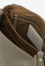 Zanellato Small Postina Tumbled Leather Shoulder Bag Taupe POSTINA DAILY S0680100040000Z0160_c1bfb146-d976-4e8f-a0b3-20cf58b4b731