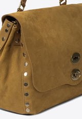 Zanellato Medium Postina Nubuck Leather Shoulder Bag Brown POSTINA JONES M0680900070000Z0250_6f96450f-b8e5-49e1-8ce4-eddf1413c421