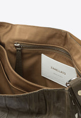 Zanellato Medium Postina Plisse Leather Shoulder Bag Green POSTINA PLISSE' M0680902090000Z0413_43c74d15-3353-4896-ab12-ad22c7c3f424