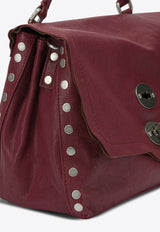 Zanellato Small Postina Smooth Leather Shoulder Bag Red POSTINA TABACCO S0680002100000Z0992_d35d94bd-1b1b-46fc-b98c-7edf18b36ac5