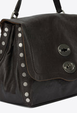 Zanellato Small Postina Smooth Leather Shoulder Bag Dark Brown POSTINA TABACCO S0680002100000Z1153_ce2e7b6b-280e-414b-bcb4-be03f4f353e8