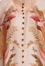 Zimmermann Ascension Printed Blouse Beige 4556TSS253CRMPLMFLO_81777