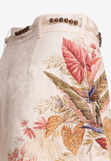 Zimmermann Ascension Printed Mini Shorts Pink 4557ASS253CRMPLMFLO_81627