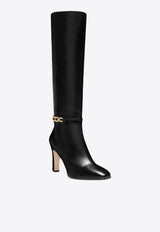 Tom Ford Whitney 90 Knee-High Leather Boots W3466-LCL002G 1N001 Black