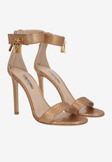 Tom Ford 105 Padlock Leather Sandals W3673-EAY001G 1Y028 Gold