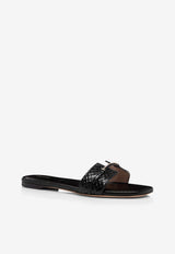 Julianne Python Leather Sandals