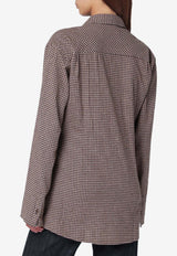 Our Legacy Flannel Check Long-Sleeved Shirt Brown W4252DECO/R_OLEGA-EN