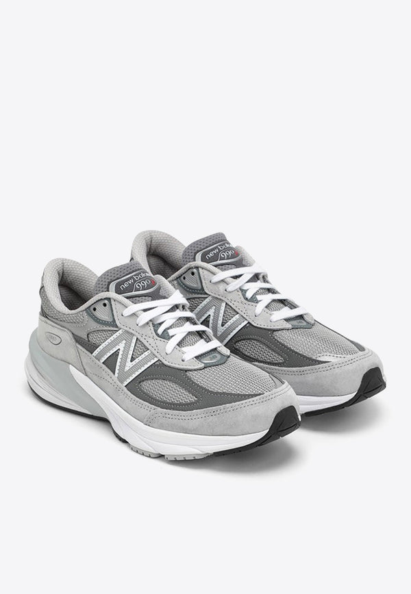 New Balance 990 Low-Top Sneakers in Gray Leather W990GL6_000_GREY