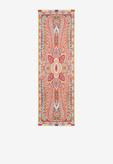 Etro Printed Wool-Blend Scarf Red WATA0005-AV639 S9001