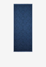 Etro Paisley Jacquard Fringed Scarf Blue WATA0010-AQ348 B0065