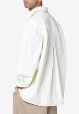 Willy Chavarria Corcoran Buttoned Shirt White WCSHT0026CO/R_WILLY-000