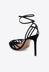 Aquazzura Wild Dream 105 Velvet Sandals Black WDRHIGS0VEL/R_AQUA-000