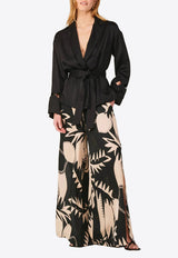 Poupette St Barth June Belted Jacket Black WJQR26YVHBLA_BLACK