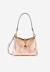 Etro Small Vela Metallic Leather Shoulder Bag Pink WP1B0001-AK992 M0421