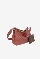 Etro Medium Vela Woven Leather Shoulder Bag Pink WP1B0002-AE229 F0377