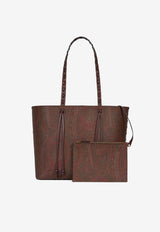 Etro Medium Arnica 1984 Paisley Jacquard Tote Bag Brown WP1D0024-AE246 R2723