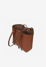 Etro Medium Essential Leather Tote Bag Brown WP1D0024-AE266 M1384
