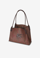 Etro Small Arnica Libra Paisley Jacquard Tote Bag Brown WP1D0038-AA060 M0019