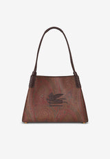 Etro Small Arnica Libra Paisley Jacquard Tote Bag Brown WP1D0038-AA060 M0019