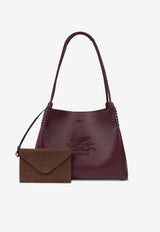 Etro Small Libra Leather Tote Bag Bordeaux WP1D0038-AP264 R0108