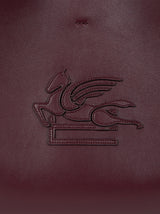 Etro Small Libra Leather Tote Bag Bordeaux WP1D0038-AP264 R0108