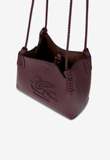 Etro Mini Libra Calf Leather Tote Bag Bordeaux WP1D0041-AP264 R0108