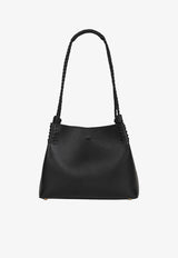 Etro Small Libra Calf Leather Shoulder Bag Black WP1D0052-AP264 N0000