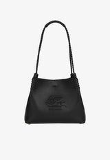 Etro Small Libra Calf Leather Shoulder Bag Black WP1D0052-AP264 N0000