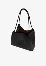 Etro Small Libra Calf Leather Shoulder Bag Black WP1D0052-AP264 N0000