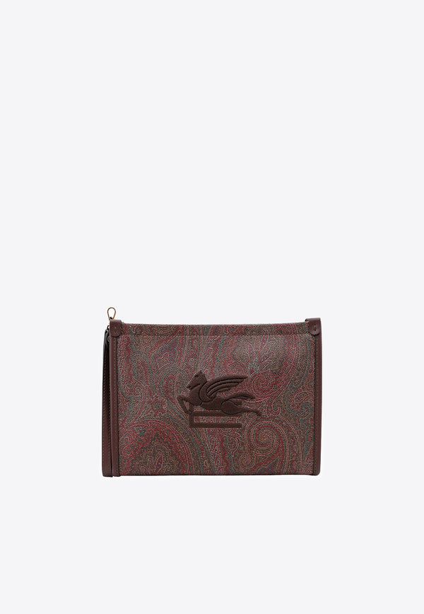 Etro Small Paisley Embroidered Logo Pouch WP2C0007-AA001 M0019