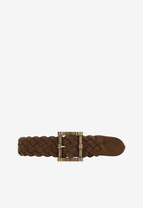 Etro Reversible Braide Suede Belt Brown WP3C0001-AE328 M2186