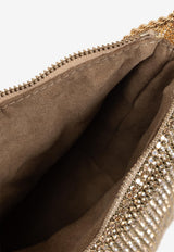 Cult Gaia Rue Wristlet Crystal Mesh Clutch Gold WR2878CL2301_GOLD
