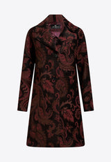 Etro Chenille Jacquard Single-Breasted Coat Black WRAA0002-99TJEA9 S9810