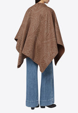 Etro Paisley Jacquard Cape Brown WRBD001299TJB37/R_ETRO-S9820