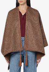 Etro Paisley Jacquard Cape Brown WRBD001299TJB37/R_ETRO-S9820