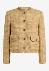 Etro Cropped Tweed Jacket Multicolor WRCA0112-99TJEI7 S9820