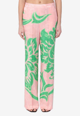 Etro Wide-Leg Printed Pants Pink WREA0014AK731/Q_ETRO-X0875