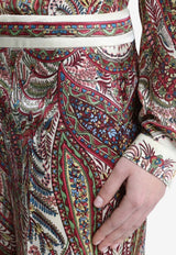 Printed Satin Palazzo Pants