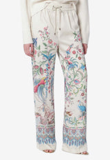 Floral Wide-Leg Pants