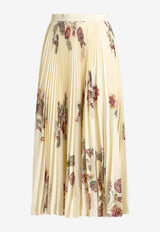 Etro Pleated Sable Skirt with Print WRFA0058-99SASO9 X0804